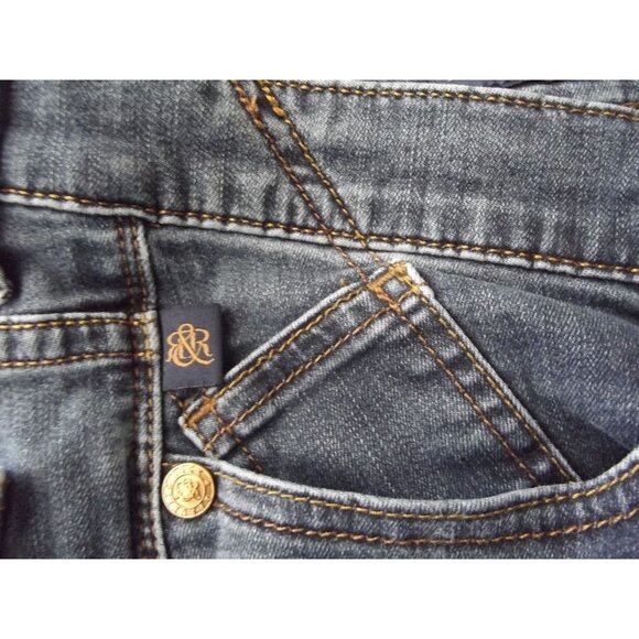 Rock & Republic Berlin Jeans Womens 6x31"stretch skinny tapered distressed holes - Picture 13 of 14